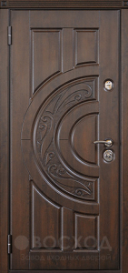 Фото  Стальная дверь Дверь для деревянного дома №5 с отделкой МДФ Шпон