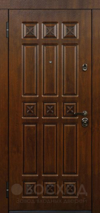 Фото  Стальная дверь Дверь для деревянного дома №20 с отделкой МДФ Шпон
