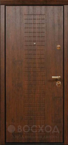Фото  Стальная дверь Дверь в дом из бруса №10 с отделкой МДФ ПВХ