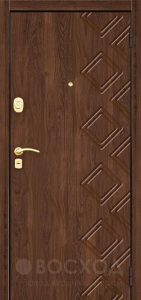 Фото стальная дверь Трёхконтурная дверь с зеркалом №5 с отделкой Порошковое напыление